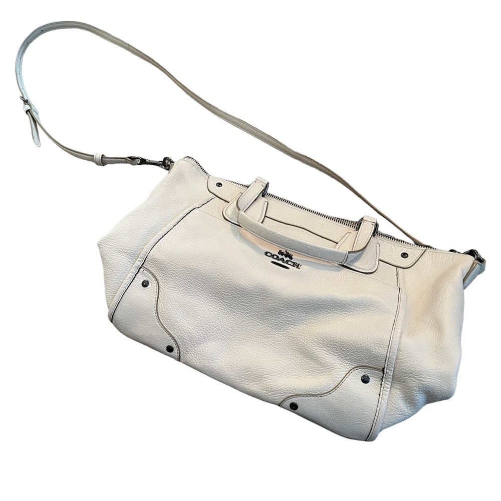 Coach Leather Cream Satchel